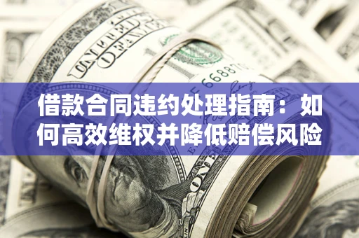 济南借款合同违约处理指南：如何高效维权并降低赔偿风险？