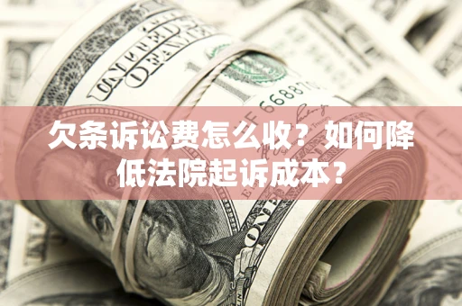 济南欠条诉讼费怎么收？如何降低法院起诉成本？