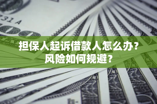 济南担保人起诉借款人怎么办？风险如何规避？