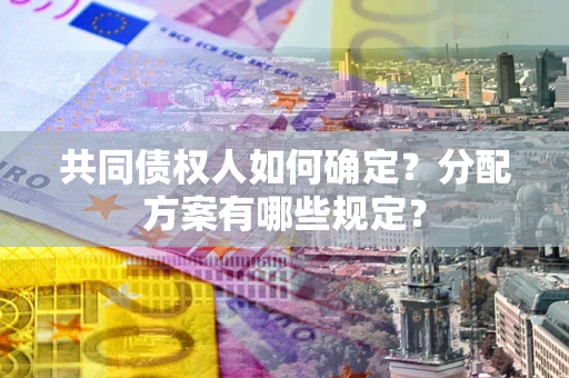 济南共同债权人如何确定？分配方案有哪些规定？