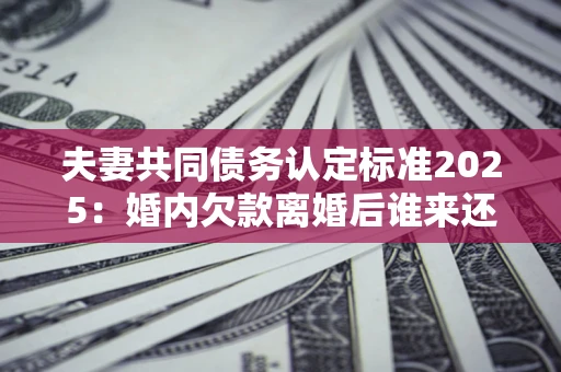 济南夫妻共同债务认定标准2025:婚内欠款离婚后谁来还? 济南夫妻共同债务认定标准2025:婚内欠款离婚后谁来还?