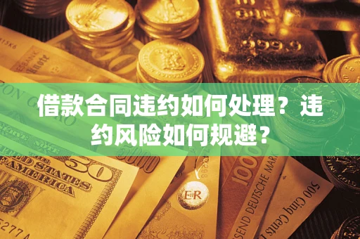 济南借款合同违约如何处理？违约风险如何规避？