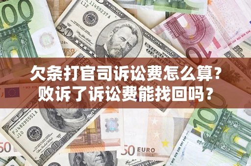 济南欠条打官司诉讼费怎么算？败诉了诉讼费能找回吗？
